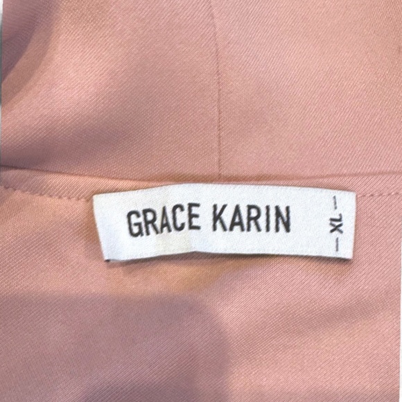 Grace Karin Pink Sleeveless Wrap V-Neck Asymmetrical Blouse – Size XL - Picture 4 of 6